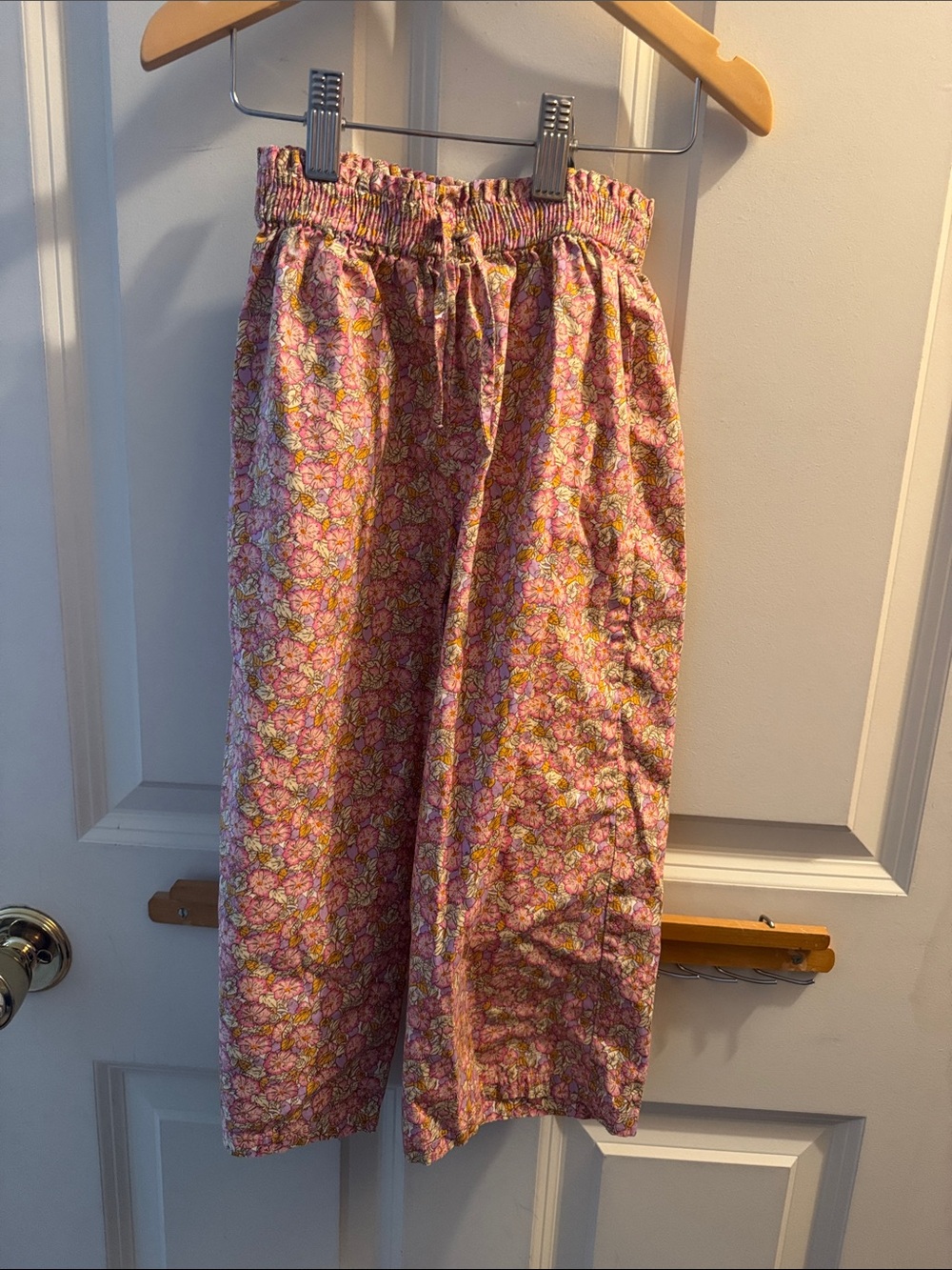 Zara Pink Floral Casual Kids Bottoms